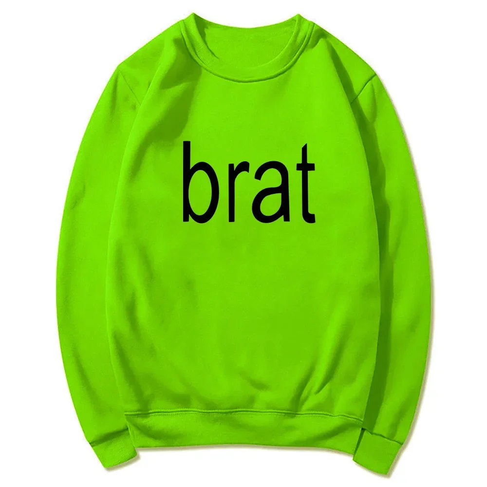 

2024 Brat Album Graphic Printing Hoodies Charli XCX Singer Printing Hoodies Ropa Hombre Casual Men Women Unisex Pullovers Male