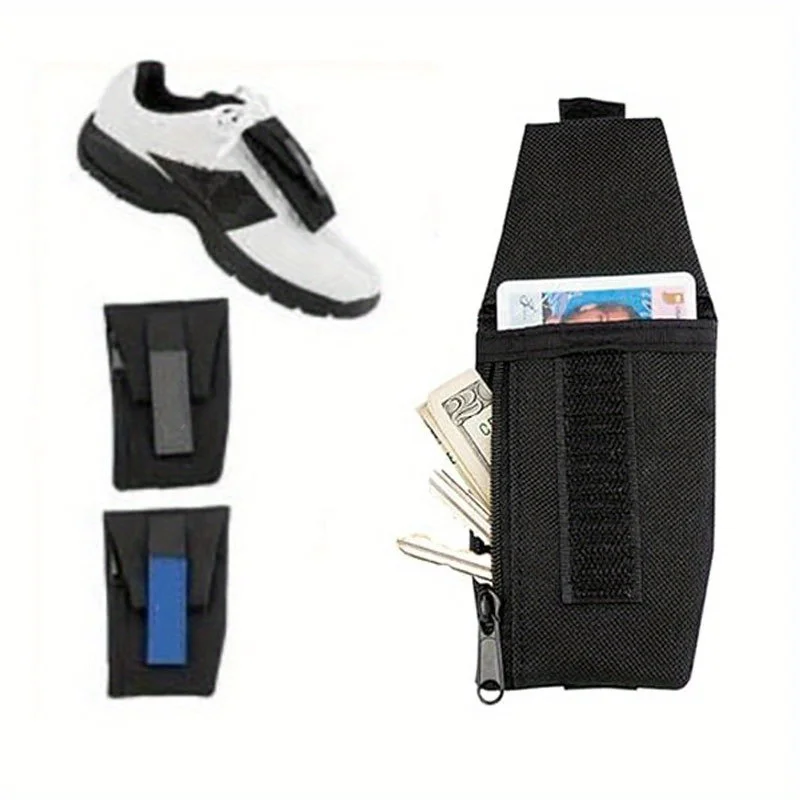 Men's Sporty Running Trainer Wallet/Purse - Shoe-Integrated Gym Zip Holder with Multiple Compartments for Keys, Cash & Cards