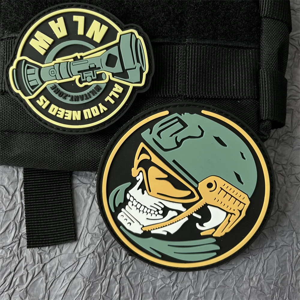 Fallout Tactical  PVC Patch Backpack Military Accessories Stickers for Clothes Hook and Loop Patches