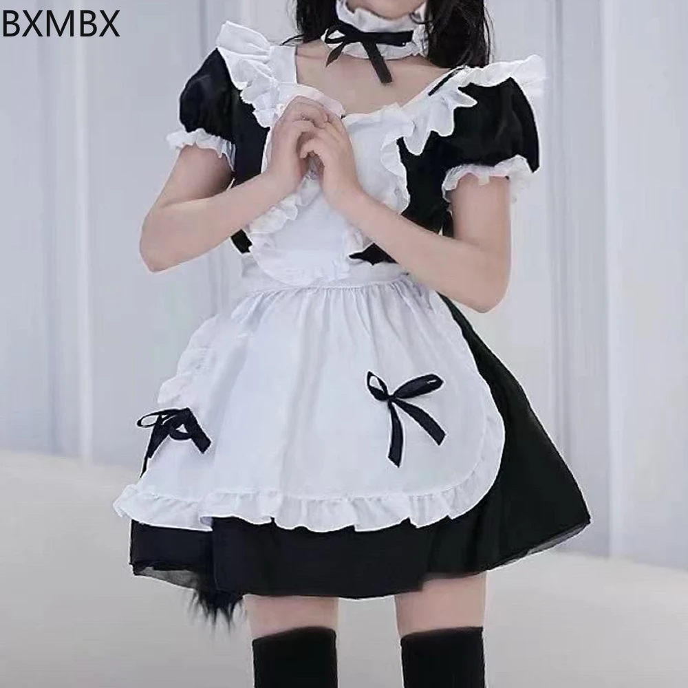 ملابس خادمة كبيرة الحجم مجموعة لوليتا خفيفة مألوفة كوس ملابس خادمة فستان ياباني لطيف ملابس نسائية بوس يوميا #2