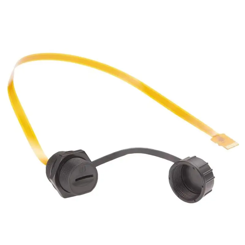 IP67 TF Card Extension Cable Panel Mount Soft Flex Extender FPC Waterproof TF Cord For Cabinet Chassis Case Frame 0.2m