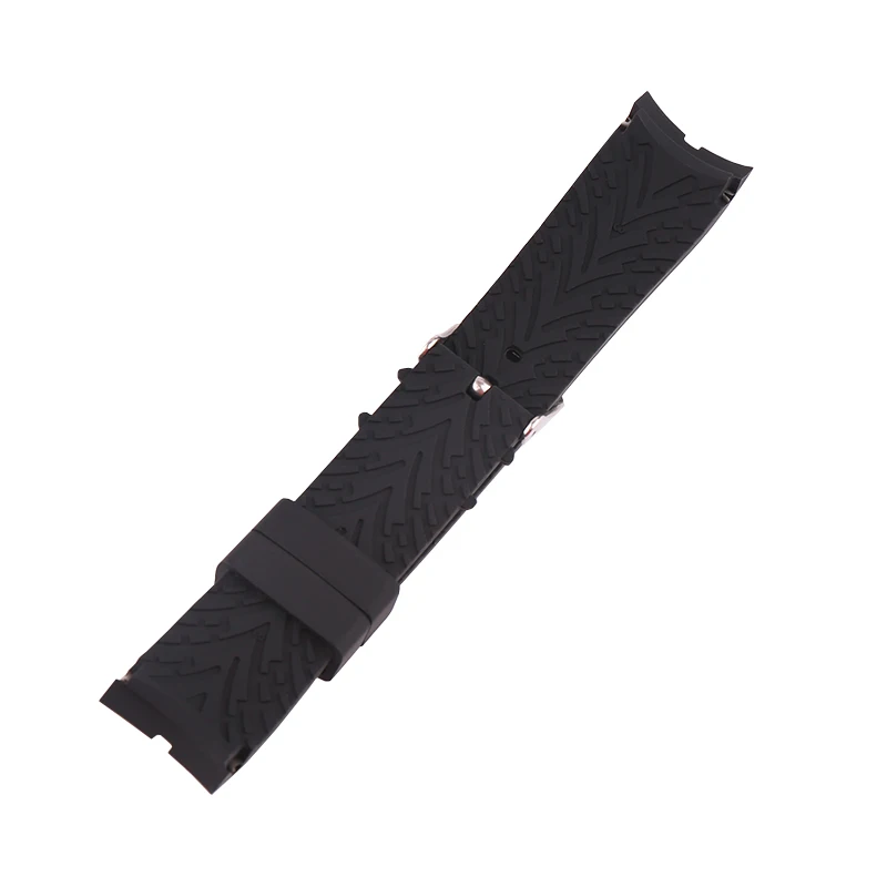 Accesorios para reloj, correa de reloj de goma de silicona de 22mm, hebilla, pulsera y pulsera impermeables para deportes al aire libre para hombres y mujeres