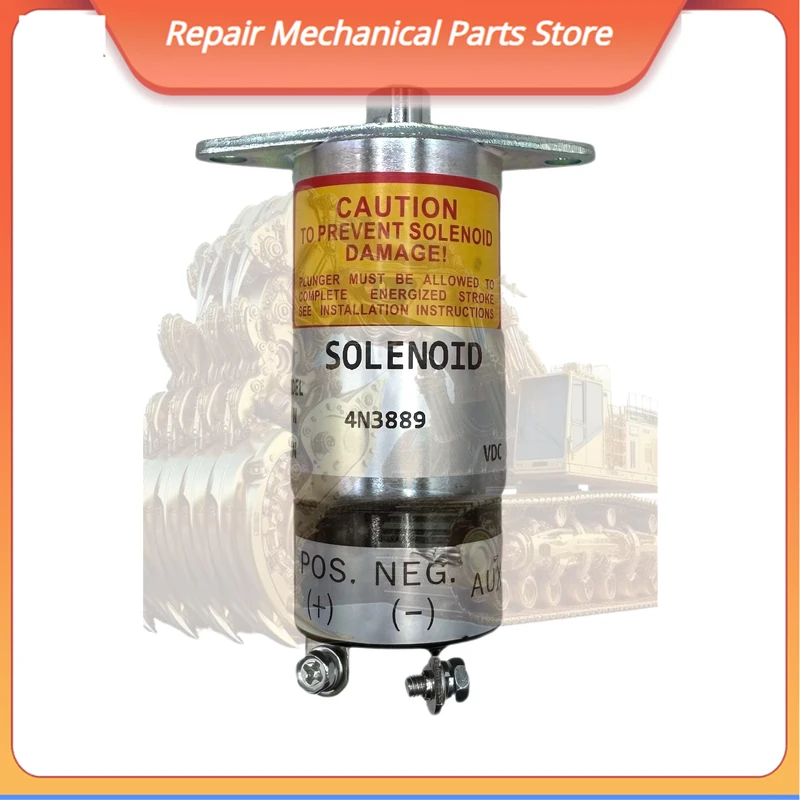 

4n3889 12v 24v Shutoff Solenoid Construction Machinery Parts For Excavators