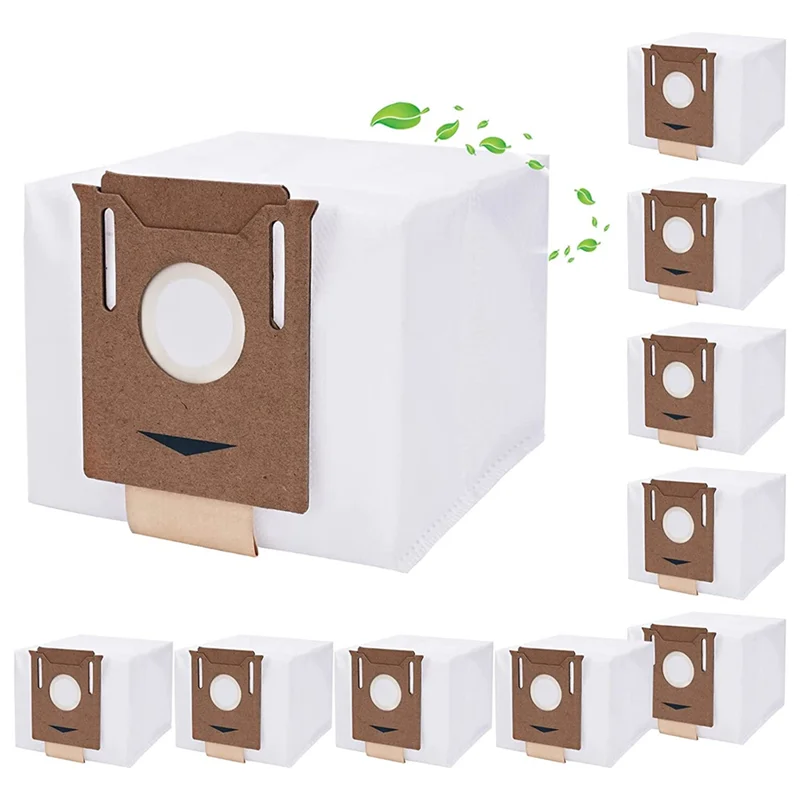 Sacs pour aspirateur Ecovacs Deebot N8 +,N8 Pro +, Ozmo T8,T8 AIVI,T8 +,T9 + Yeedi Vac Station, lot de 10