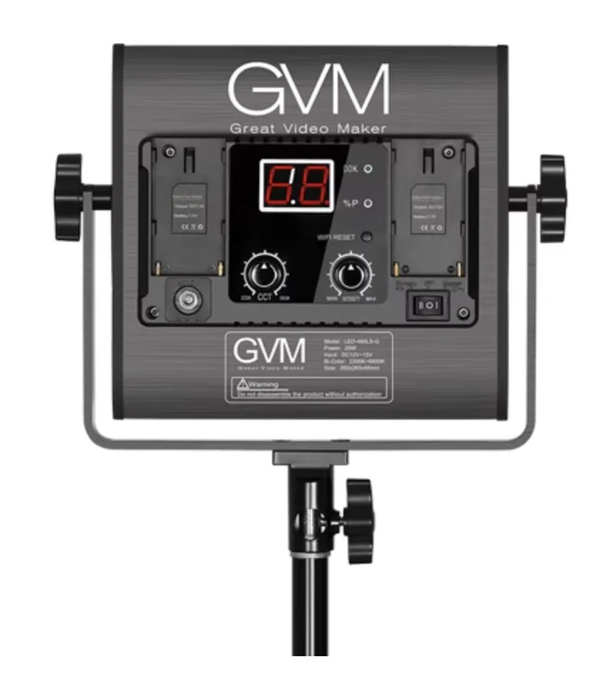 GVM 480LS Photographic Studio Light with WiFi Remote APP Control 480 LED Light Panel Kit without Stand 480L