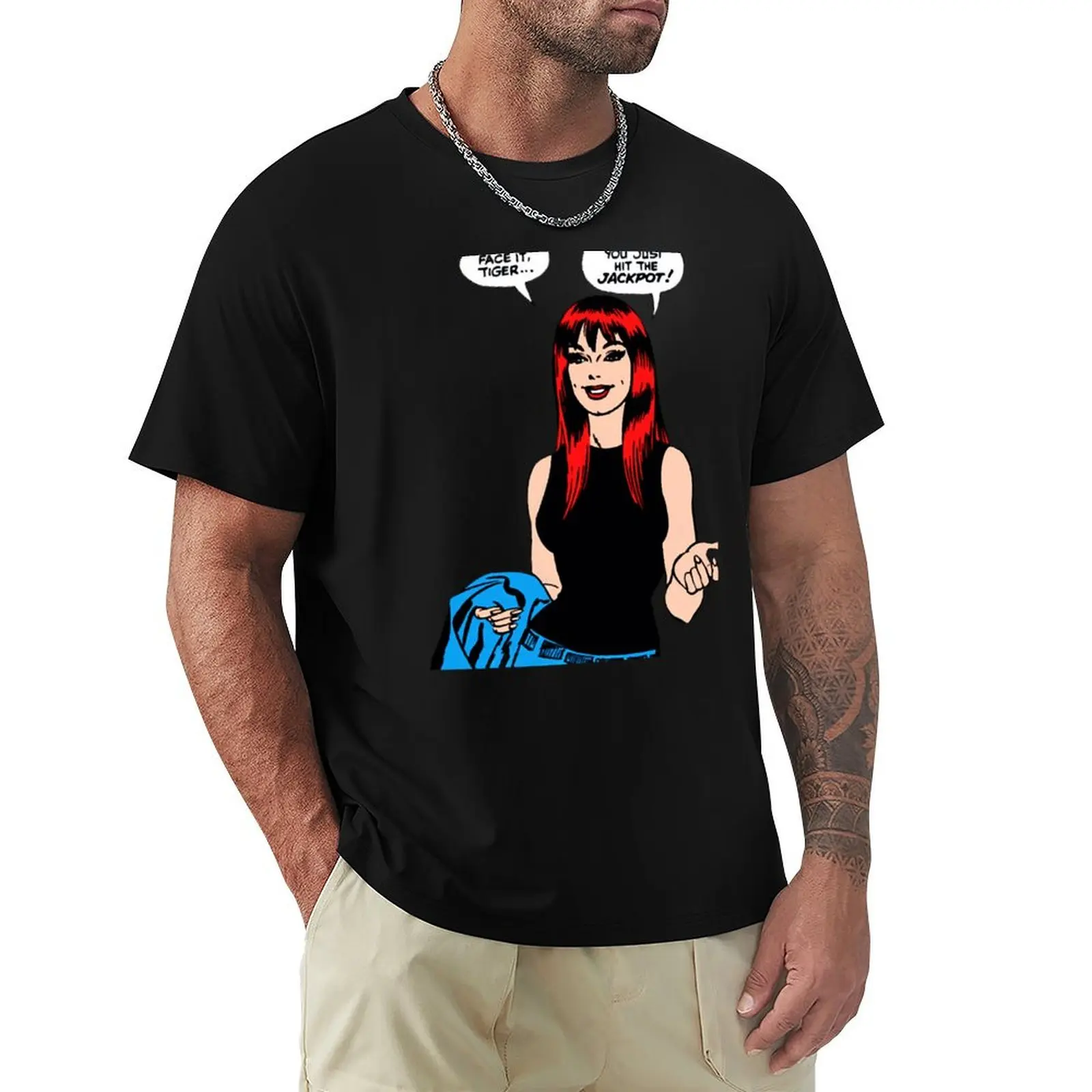 

Mary Jane Watson T-Shirt Funny t-shirt Short sleeve tee slim fit t shirts for men