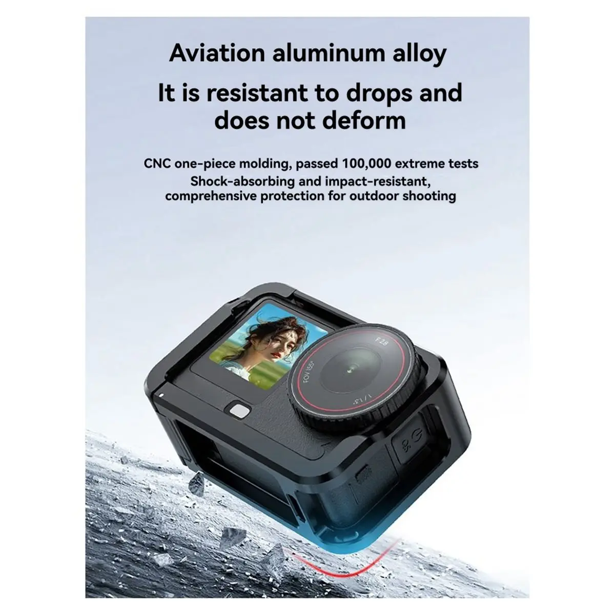 For ACTION 6 Frame Metal Protective Case Cage Shockproof and Scratch- Action Camera Accessory Kit