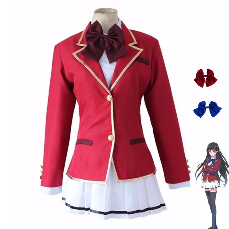 Anime Classroom of The Elite Horikita Suzune Cosplay Costume Aldult Woman Exquisite School Jacket Shirt Skirt Halloween Uniform