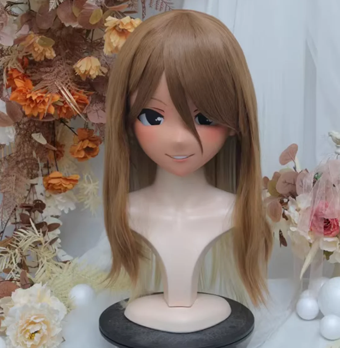 

(NFD-21-68)Customize Full Head With Lock Crossdress Doll Female/Girl Japanese Anime Cartoon Character Kig Cosplay Kigurumi Mask
