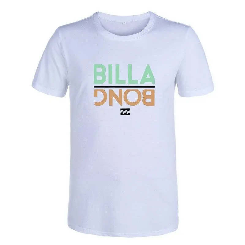 

BILLABONG хлопковая футболка с графическим рисунком унисекс для мужчин и женщин, летняя модная брендовая футболка с короткими рукавами, роскошные повседневные винтажные топы в стиле ретро