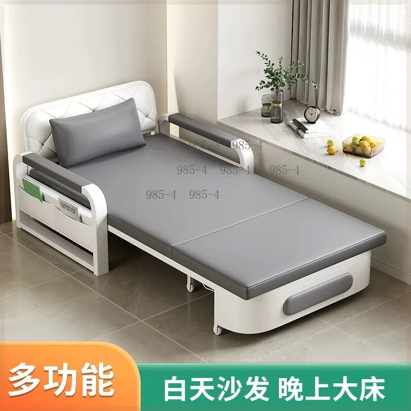 Modern Futon Foldable Couch, Multi-Functional Convertible Sofa Bed Suitable for Small Spaces