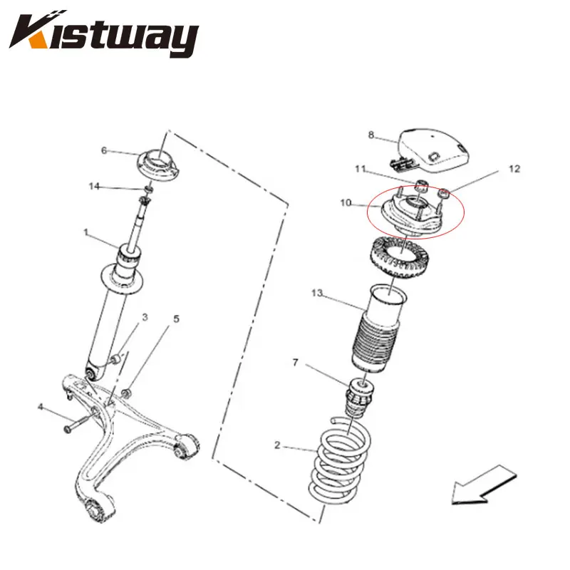 2PCS Chinese Original Front Suspension Strut Top Mounting For Maserati Quattroporte M156 M157 670034710