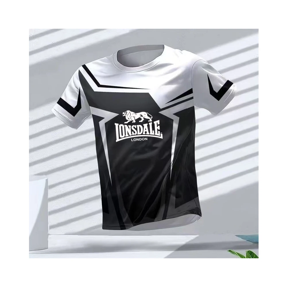 

Fitness exercise short T summer new LONSDALE heavyweight high-end texture anti wrinkle quick drying T blood short sleeved shirt