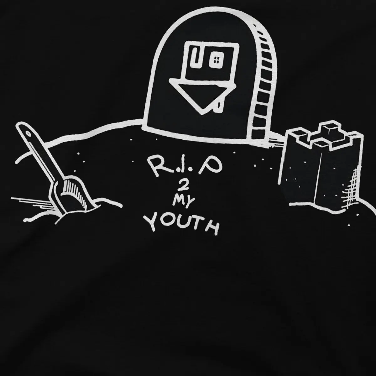 Unique R.I.P. 2 My Youth T-Shirts for Men Round Neck  Cotton T Shirts The NBHD Neighbourhood Short Sleeve Tee Shirt