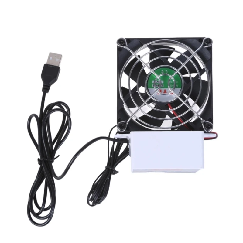 80mm USB Fan with Intelligent Temperature Control for Electronics Cooling PC Routers Fan Highly Airflows Routers Fan