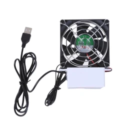 80mm USB Fan with Intelligent Temperature Control for Electronics Cooling PC Routers Fan Highly Airflows Routers Fan