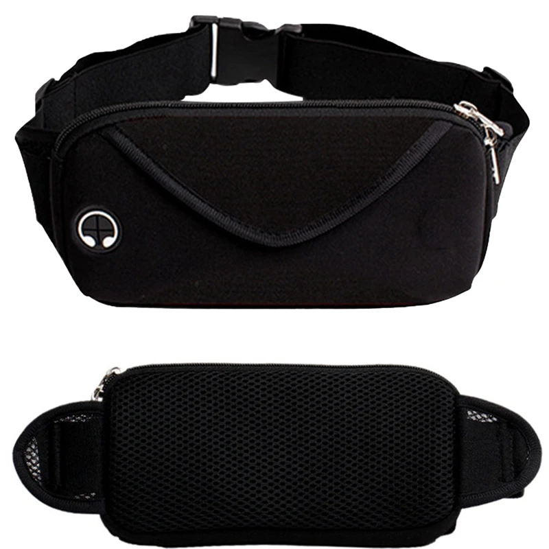 Fashion Waist Bag with 2 Zipped Pockets for Walking Running Cycling Waterproof Fanny Pack Phone Holder Storage Pouch Belts Bags