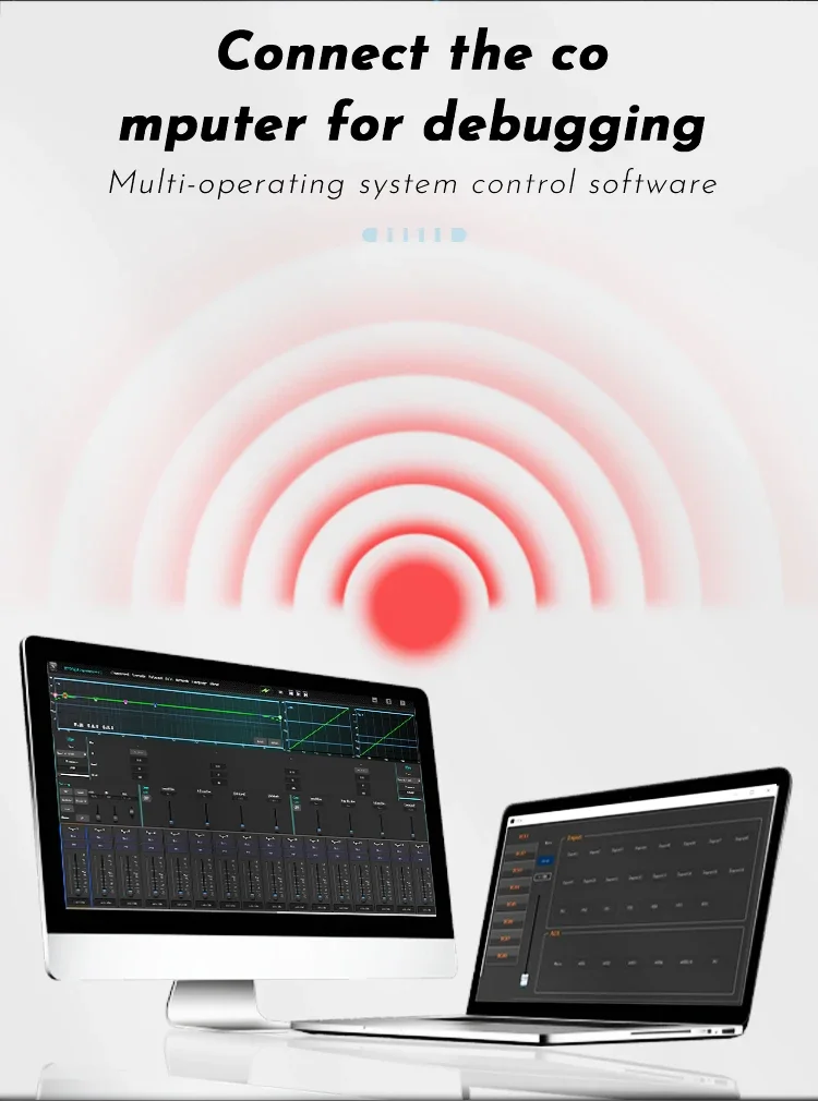 Paulkitson TF20 Digitalmixer 20-Kanal-Audiomixer Motorisierter Fader Digitale Mischkonsole DSP Bluetooth OTG Live-Streaming – Detail 6
