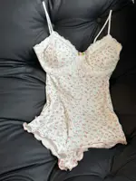 Combinaison sexy pour femme à imprimé floral, avec dentelle, sans manches, coupe ajustée, justaucorps, combinaison d'été, lingerie sexy, vêtements de nuit 6