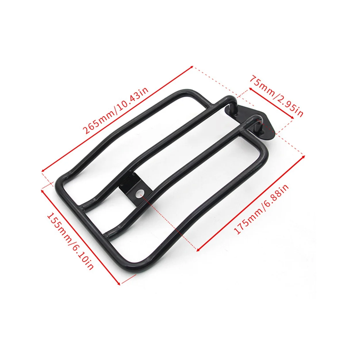 Motorbike Accessories for XL883 XL1200 X48 Retro Luggage Rack Rear Rack Rear Tail Rack