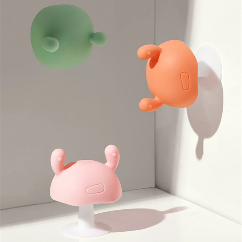 Mushroom Head Frog Teether Silicone Baby Chewing Toy for Soothing Gums Infant Training