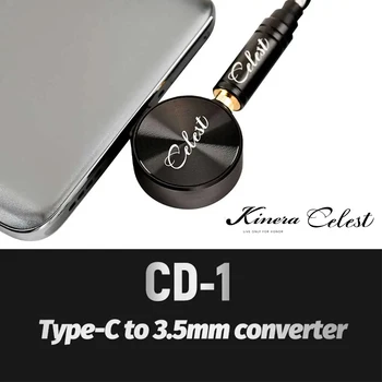 Kinera Celest CD-1 C타입-3.5mm 디코딩 DAC 앰프, HiFi 음악 이어폰용 헤드폰 어댑터 칩 컨버터, 384kHz, 32 비트