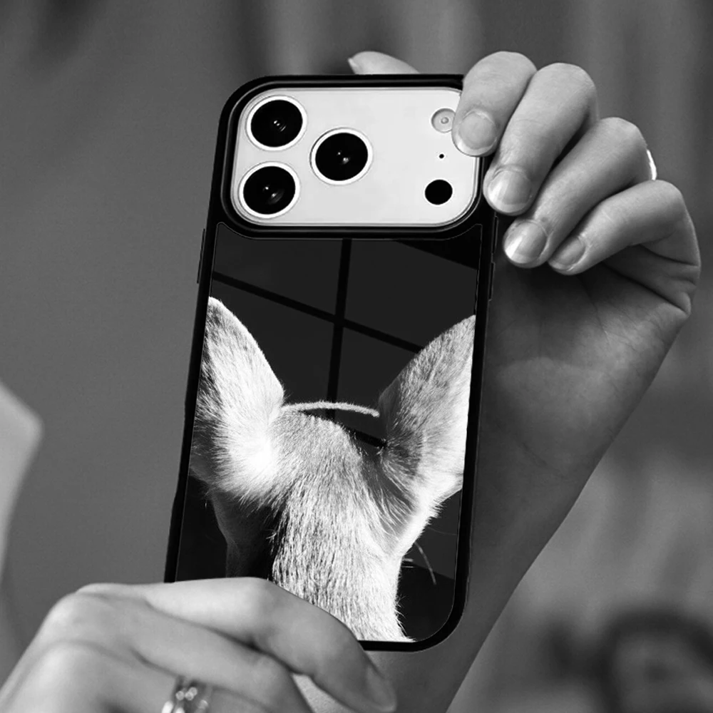 Capa Magnética Sem Fio para iPhone 17 11 12 13 14 15 16 Pro Max Plus com Design de Cachorro Chihuahua e Pug - I Love My Chihuahua Dog Pug