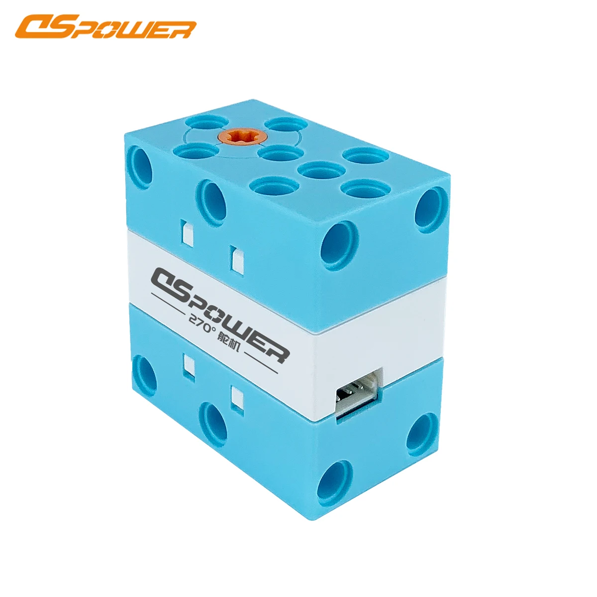 ดีเอสพาวเวอร์ 2 กิโลกรัม 270 °   เซอร์โวบล็อกแบบมีรูพรุน ควบคุมได้สองทิศทาง สำหรับโปรแกรมหุ่นยนต์ DIY ชิ้นส่วนของเล่นเลโก้