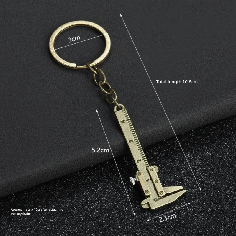Fashion Car Keyring Mini Vernier Caliper Portable 0-40mm keychain Measuring Gauging Tools Key Ring Ruler Caliper Key Chain