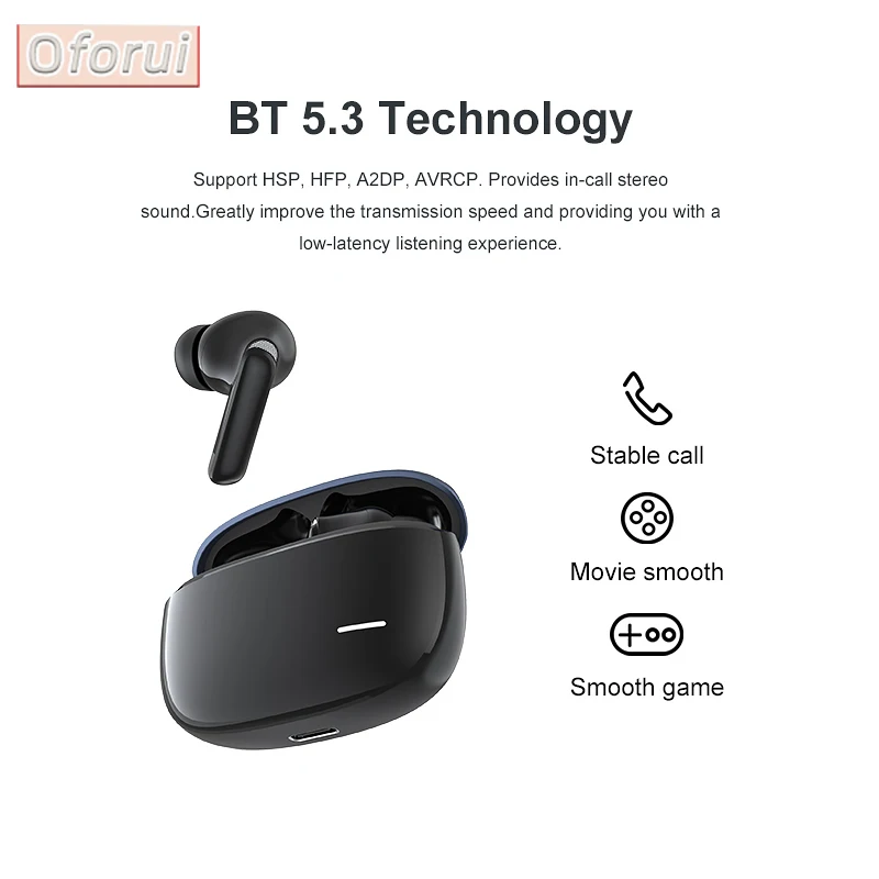 Oforui Sky Plus wireless bluetooth headphones with microphone headphones noise cancelling Earphone  ENC earphones ﻿