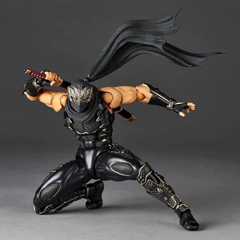 Revoltech Ninja Gaiden RYU HAYABUSA Ninja Gaiden Action Figure Kaiyodo Amazing Yamaguchi Razor's Edge Figurine PVC نموذج اللعب #4