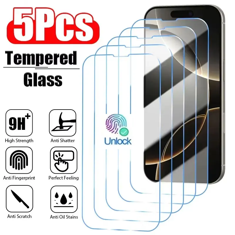 1-5PCS Tempered Glass Screen Protector For Google Pixel 10 Pro XL 9 Pro XL 9A Pixel10 Pixel9 HD Unlock Full Cover Protective