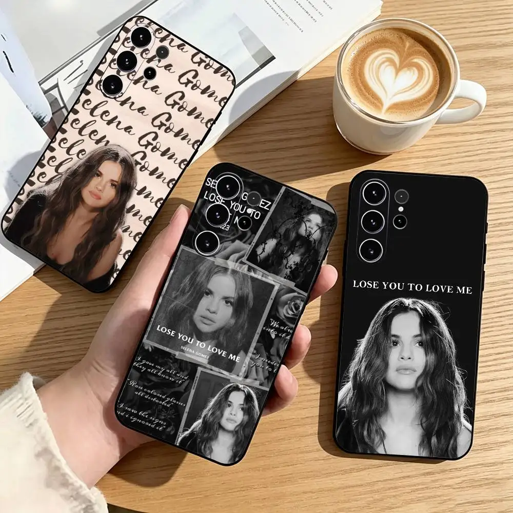 Selena-A Gomez Pop Idol  Phone Case Black Silicone Soft For Samsung S25,S24,S21,S22,S23,S30,Ultra,S20,Plus,Fe,Lite Gift