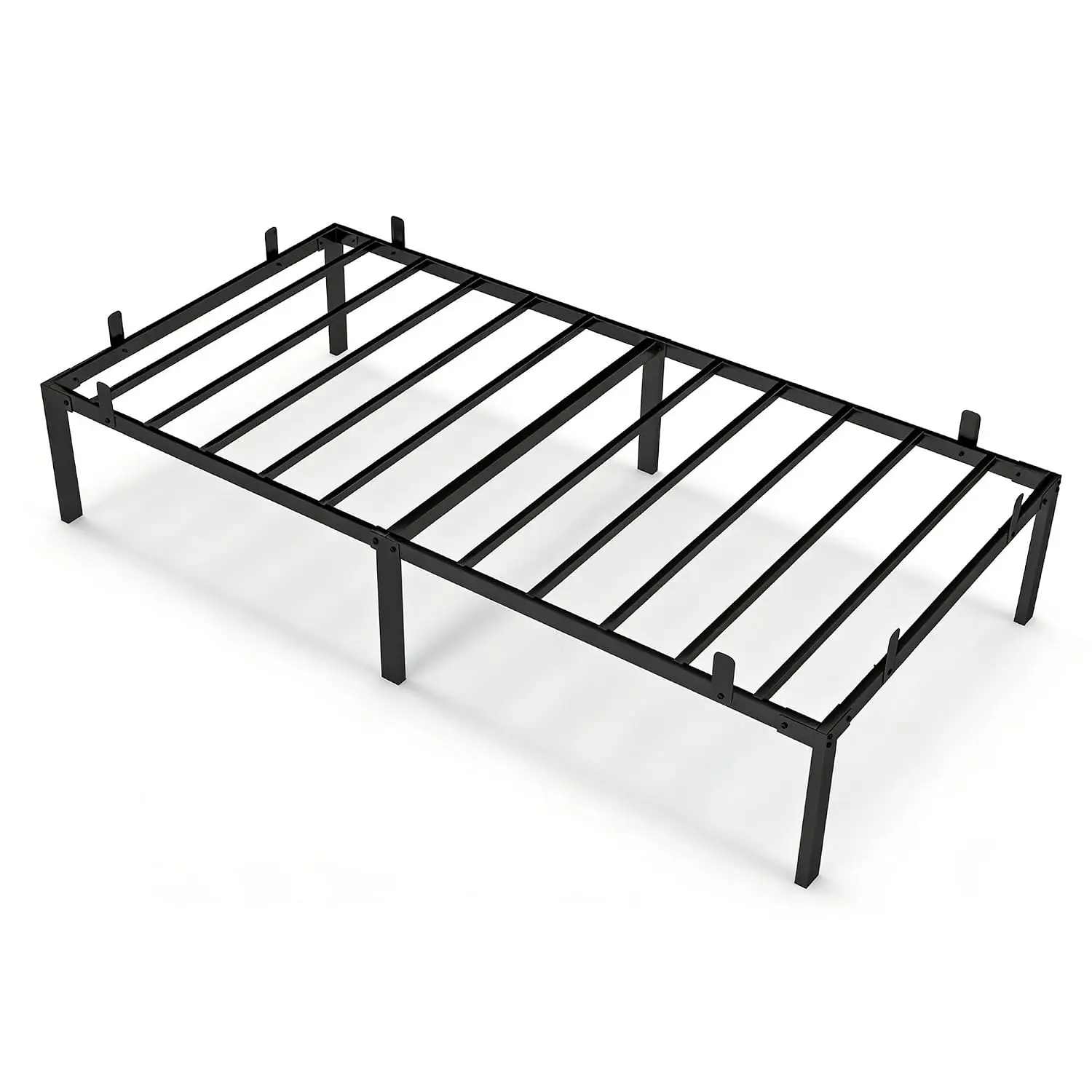 Heavy Duty Metal Platform Bed Frame Noise Free Easy Assembly Black, Customized