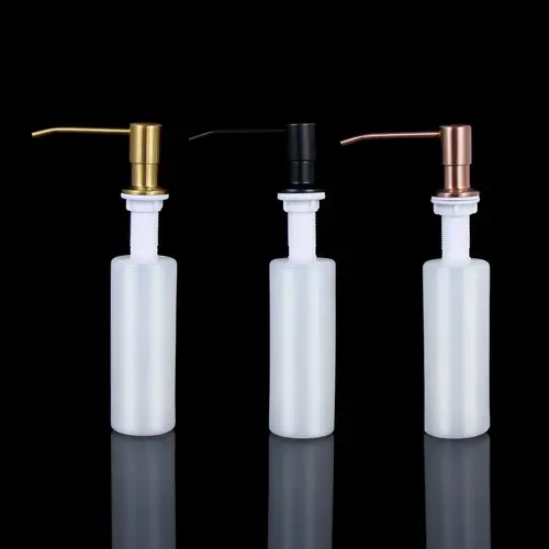 Muiltcolor 가정용 싱크대 비누 디펜서, 스테인리스 스틸 로션 보관 병, 액체 핸드 워시, 욕실 도구, 주방 용품