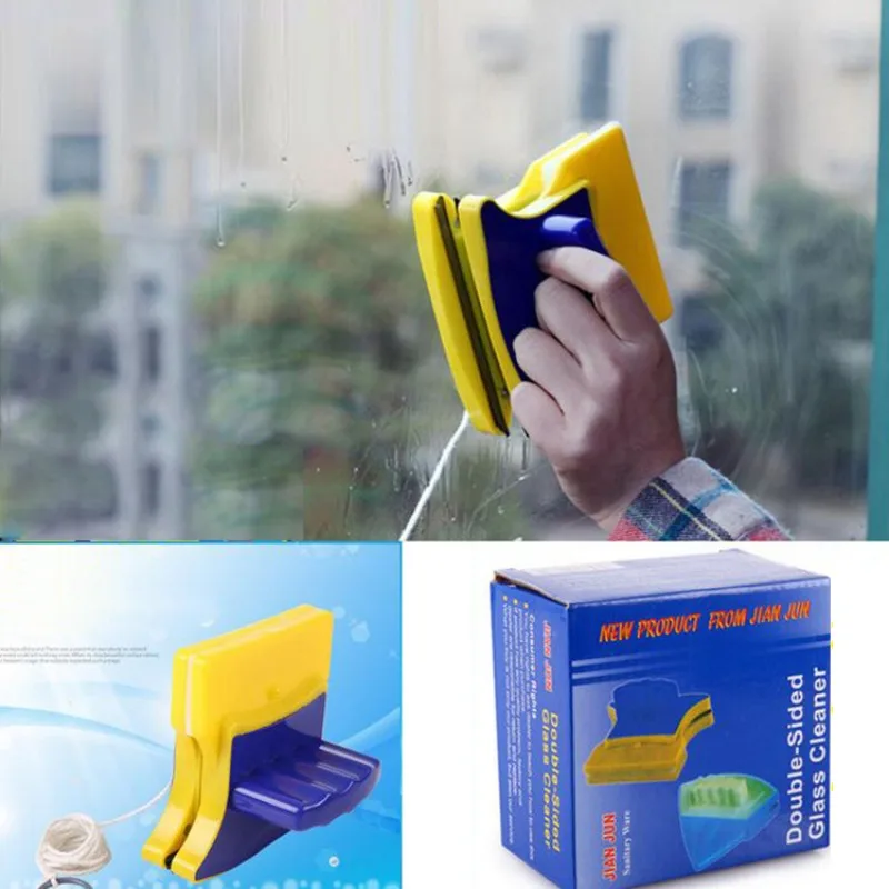 Magnetic Window Cleaner Double Glazing Magnet Glass Cleaning Tool Double Glazed Window Wiper Cleaner Automatic Water Discharge