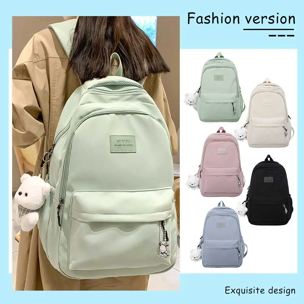 Casual Book Bags Large Capacity Woman Backpack Simple Fashion for Outdoor Sport