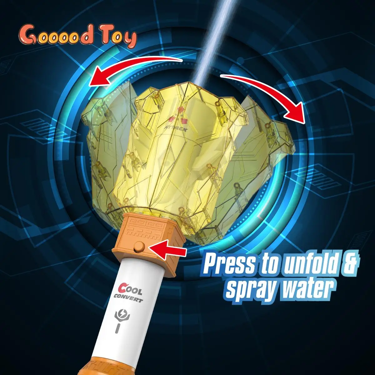 Children's Automatic Transformed Water Guns Toy Rechargeable Electric Water Shooter Spray Gun Outdoor Beach Water Battle Game