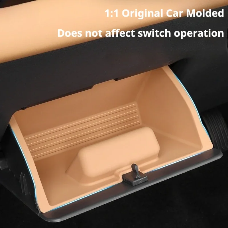 For Geely Starray EMi EX5 EMi 2025 2026 Main Driver Silicone Storage Box Document Holder Interior Accessories