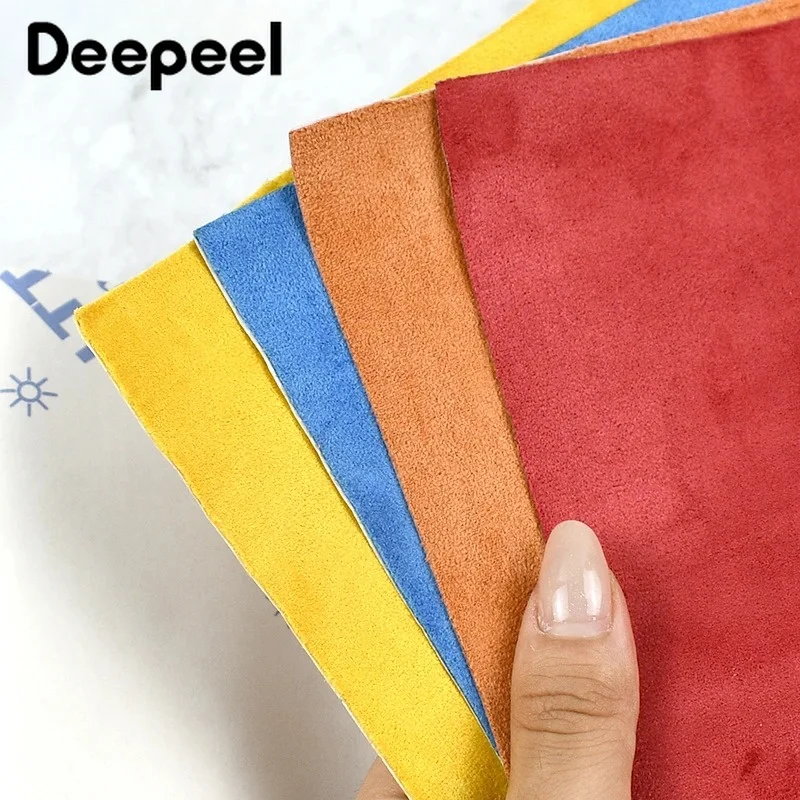 20*70/40-100*143cm Suede Self-adhesive Fabrics 0.8mm Thick Patches Velvet Fabric Car Interior Elasticity Cloth Sewing Supplies