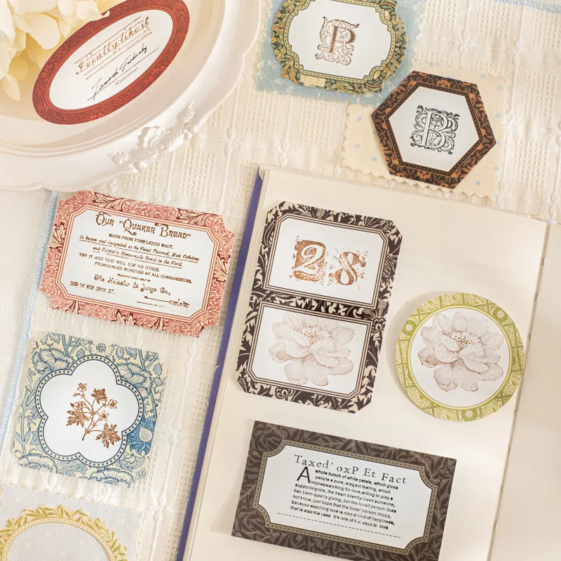 1pack/2pack Dual Material Border Sticker Pack Morris Frame Collection Series 6 Styles Large Size cute stickers