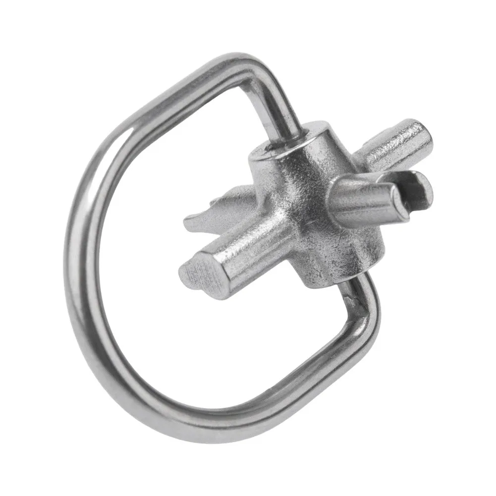 4 in 1 HVAC Refrigerant Locking Cap Key Tool for R22 and R410A Systems Multi Function Wrench for Technician Use