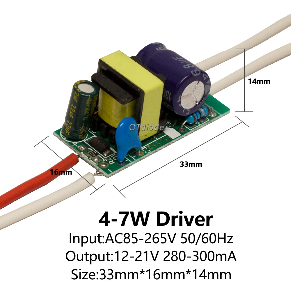 定電流アダプター電源、照明トランスフォーマー、LEDドライバー、ac 220v、1w、3w、5w、7w、12w、18w、20w、25w 36w、300ma