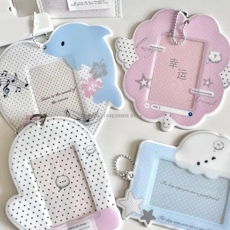 3 polegadas Case fotocard Caso ônibus Adorável Cartoon Photocard Photocard Setors