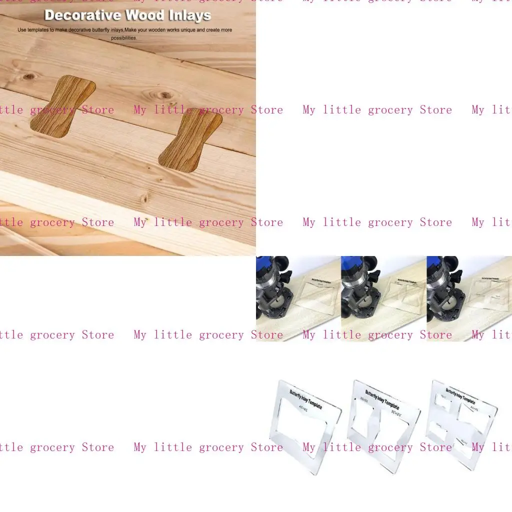 

D5BD Butterfly Inlay Templates , Router and Decorative Templates,Router Jig Templates for Woodworking