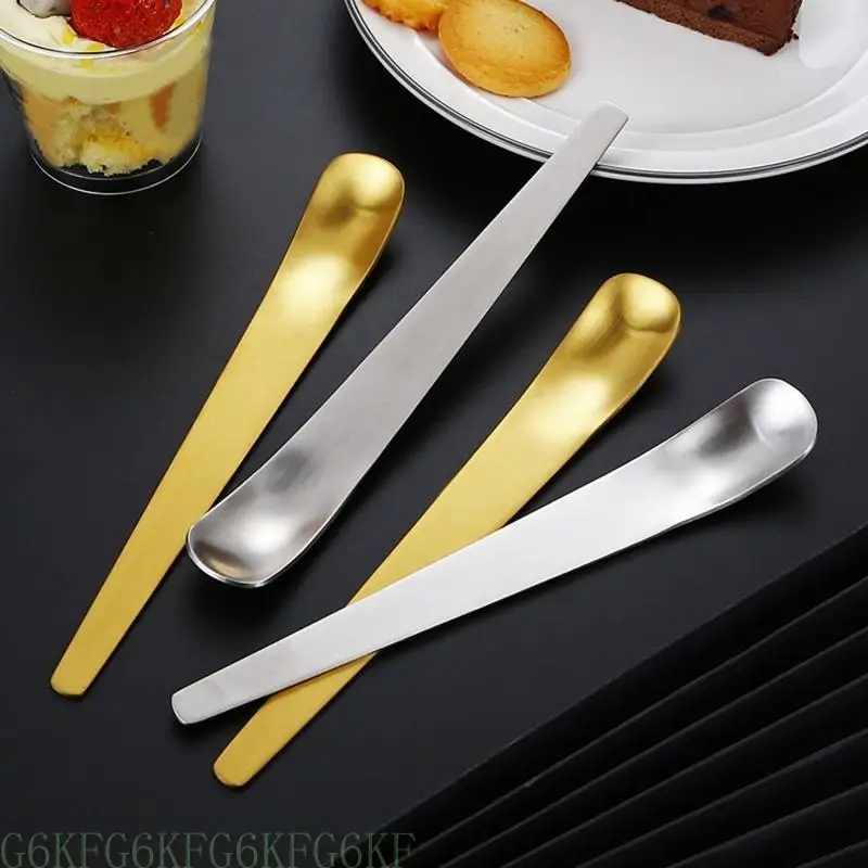 

G6KF Coffee Spoons Cocktail Tea Stir Sticks Stainless Steel Stirring Spoon Long Handle Beverage Stirrer Spoon 2 Colors Choose