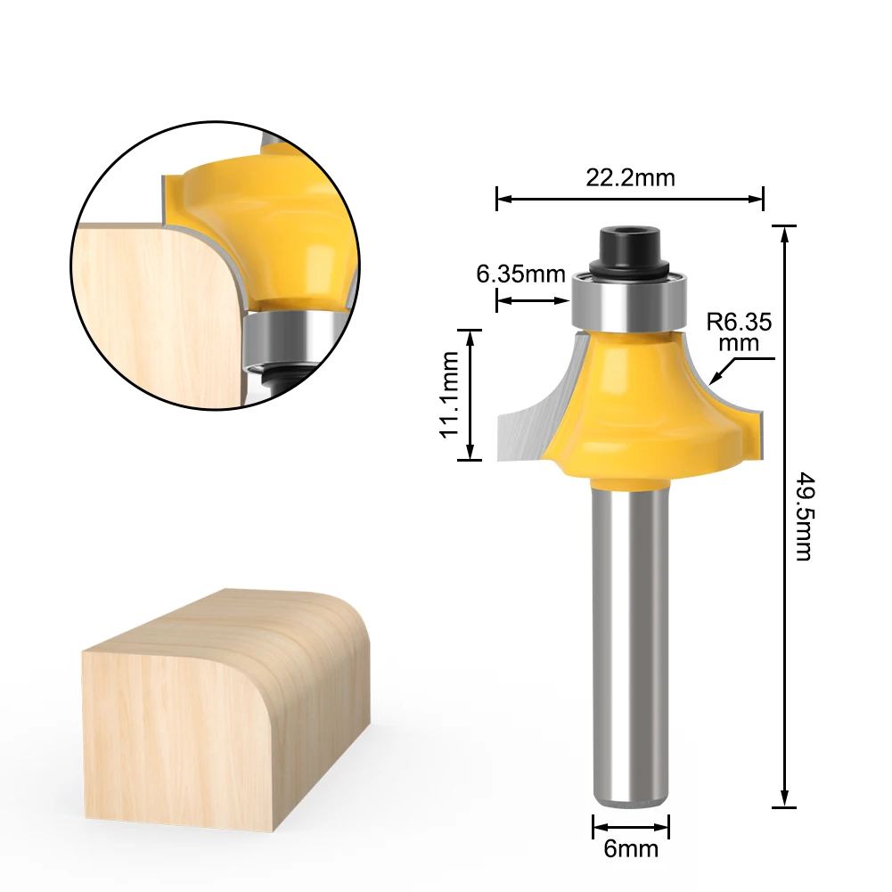 1/4inch Shank for Woodwork Power Tools,Trimming Machine Router Bit Bakelite Milling Engraving Machine,Woodworking Milling Cutter