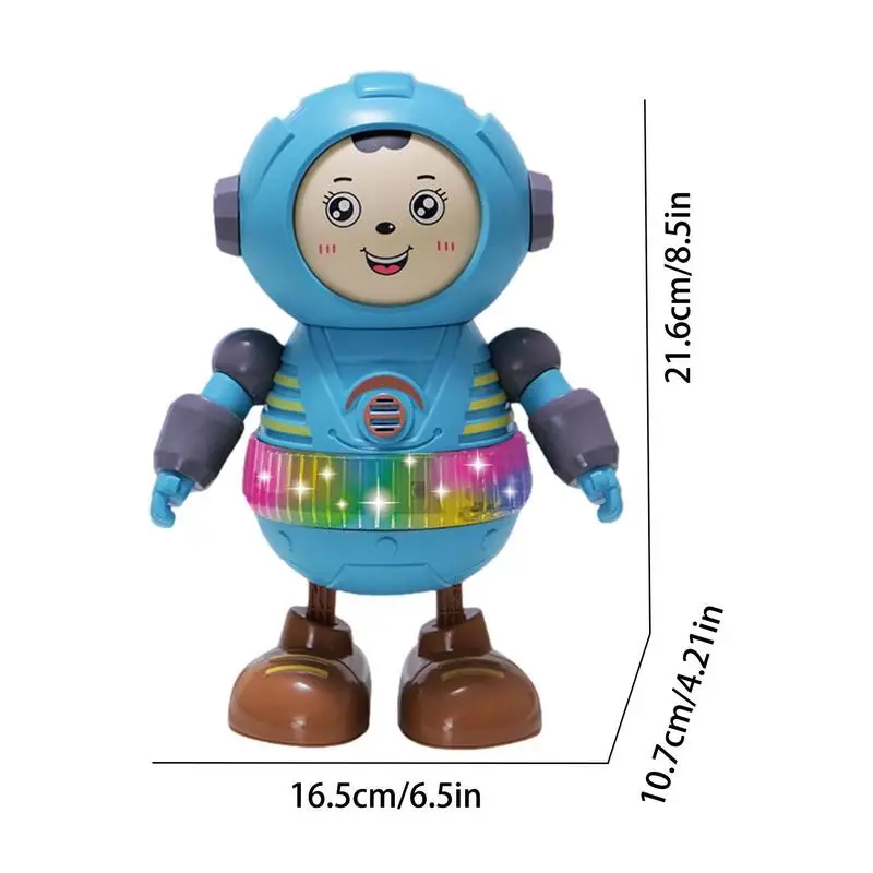 Musical Dancing Toy Fun Space Themed Electric Robot Doll With Face Changing Educational Toy Preschool Activities For Travel