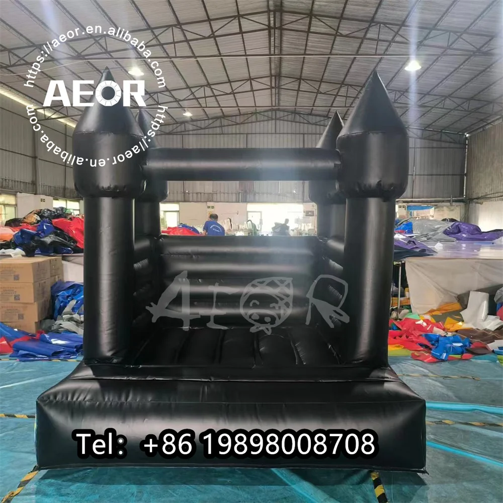 Hot selling inflatable bounce castle black bouncer jumping castle for kids bouncy house