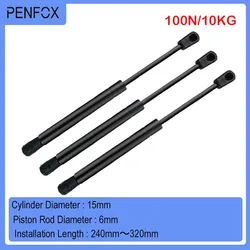 1PC 240-320mm 10kg/100N Cabinet Door Lift Support Gas Strut Hydraulic Spring Hinge Kitchen Cupboard Hinge Furniture Hardware